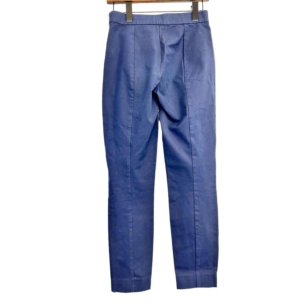 EVERLANE Women's Side Zip Navy Blue Pull OnTapered Slim Fit Pants Sz 4‎